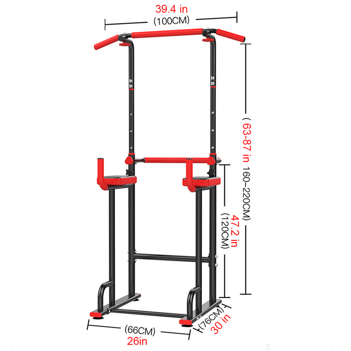 KALOAD Adjustable Height Parallel Bars Multifunctional Single/Parallel Bar Abs Core Strength Training Fitness Gym Home - MRSLM