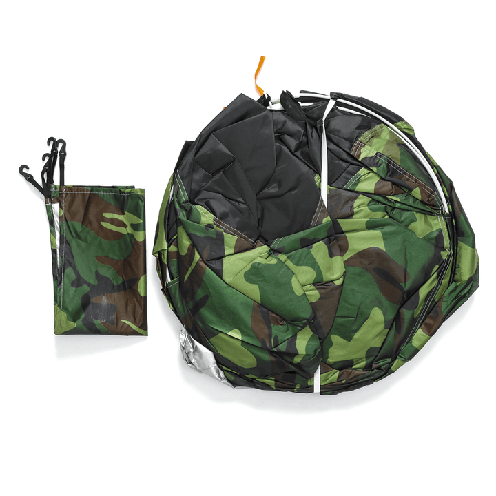 2-Person Instant Automatic Pop up Camouflage Camping Tent Sun Shelter Portable Backpack with Louver Lightweight PU Polyester Waterproof Fabric Tent for Outdoor Travel Hiking - MRSLM