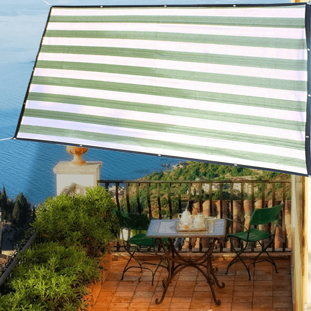 2X3M 100GSM HDPE Rectangle Sun Shade Sail Anti-Uv Outdoor Patio Garden Tent Sunshade Net with 5M Rope - MRSLM