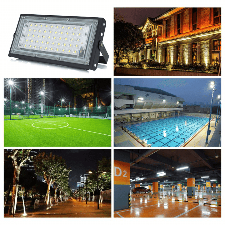 XANES® 50W RGB LED Flood Light AC 220V 230V 240V Outdoor Floodlight Spotlight IP65 Waterproof LED Street Lamp Landscape Lighting - MRSLM