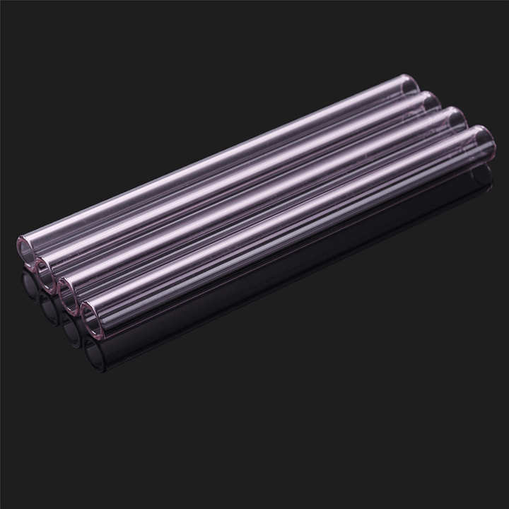 4Pcs 150Mm Transparent Purple Borosilicate Glass Tube Tubing Pyrex Tubes Blowing Tube Test Tube 12Mm OD 2.2 Thick Wall - MRSLM