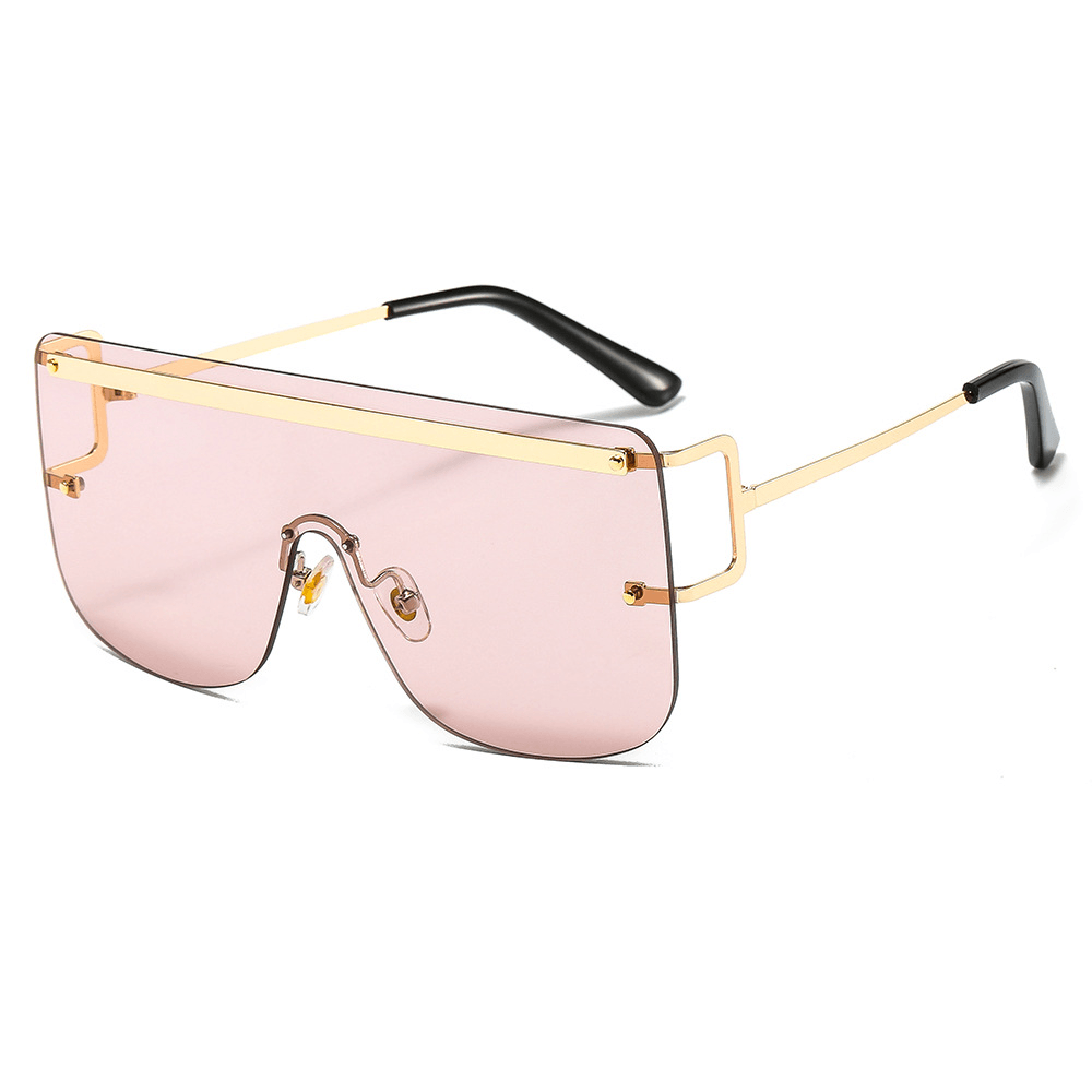 New European and American Cross-Border Frameless One-Piece Sunglasses - MRSLM