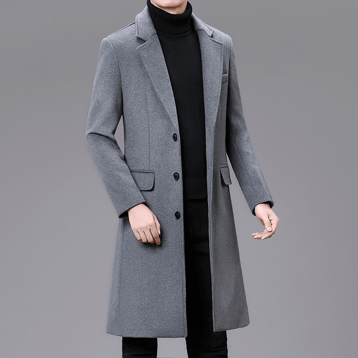 Men Casual plus Cotton Long Coat - MRSLM