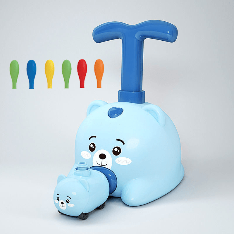 Children'S Toy Push and Blow Balloon Car Puzzle - MRSLM