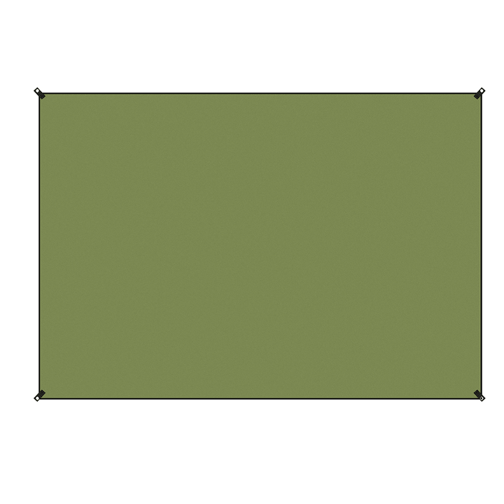 210D Oxford Fabric Army Green Moisture-Proof Tent Shelter Folding Awning Tarp Hammock Rain Sunshade Picnic Mat Outdoor Camping Trave - MRSLM