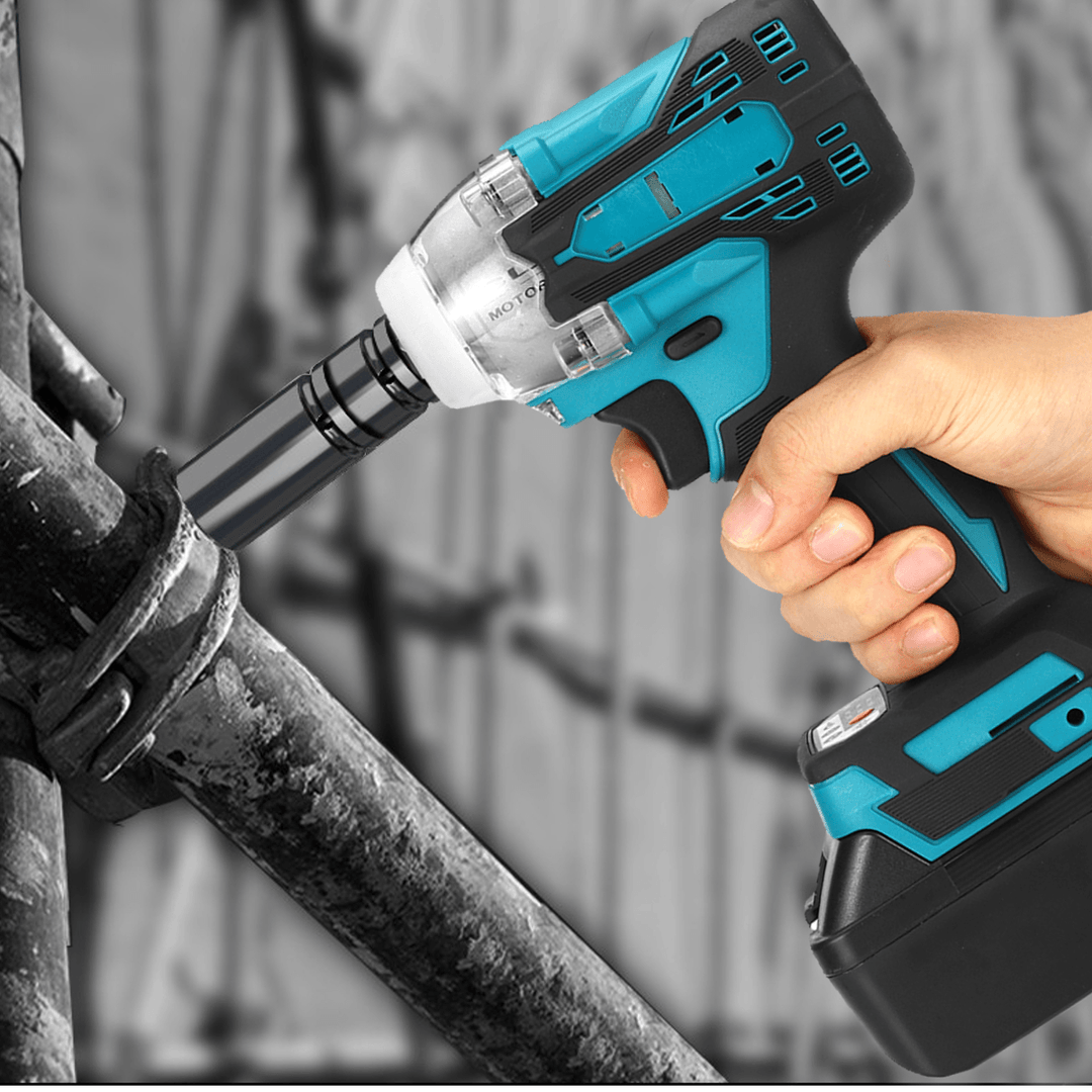 2 In1 18V 800N.M. Li-Ion Brushless Cordless Electric 1/2" Wrench 1/4" Screwdriver Drill - MRSLM