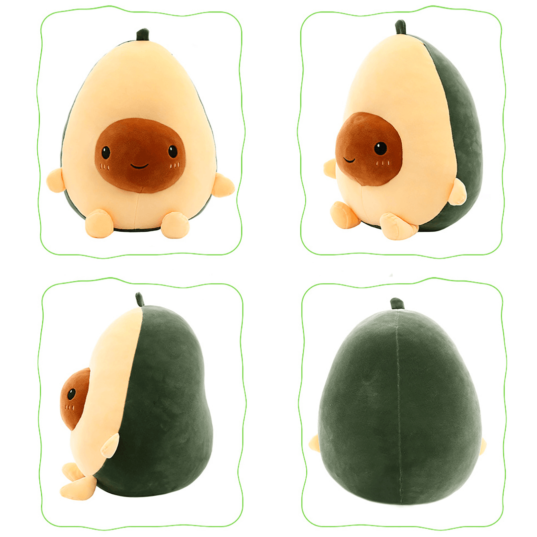 25/35/60CM Cute Avocado Stuffed Plush Toy Soft Baby Doll Cartoon Fruit Pillow Sofa Cushion for Kids Birthday Gift - MRSLM