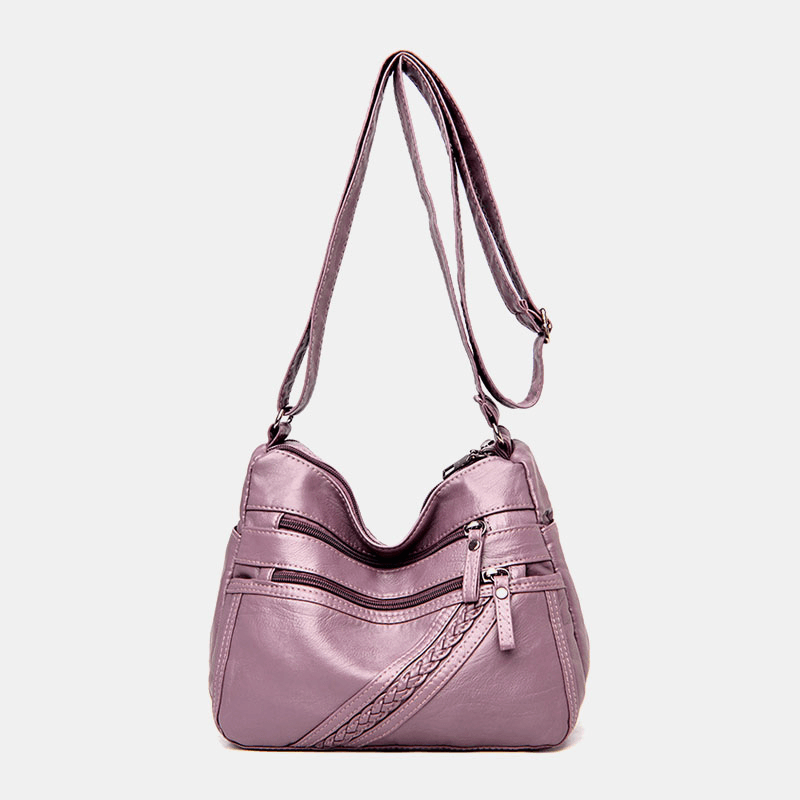 Women PU Leather Large Capacity Anti-Theft 6.3 Inch Phone Bag Crossbody Bags Shoulder Bag - MRSLM