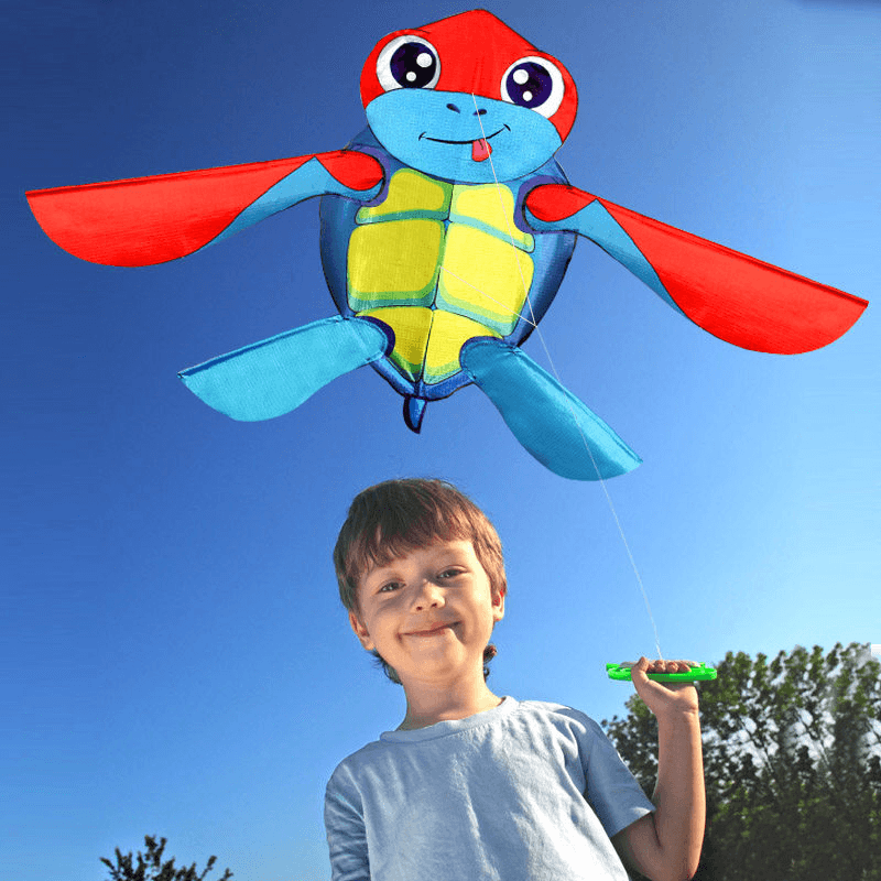 Cartoon Cute Turtles Kite Kids Adult Huge Beginner Kites Outdoor Toys Beach Park Playing with Handle 30M Line - MRSLM