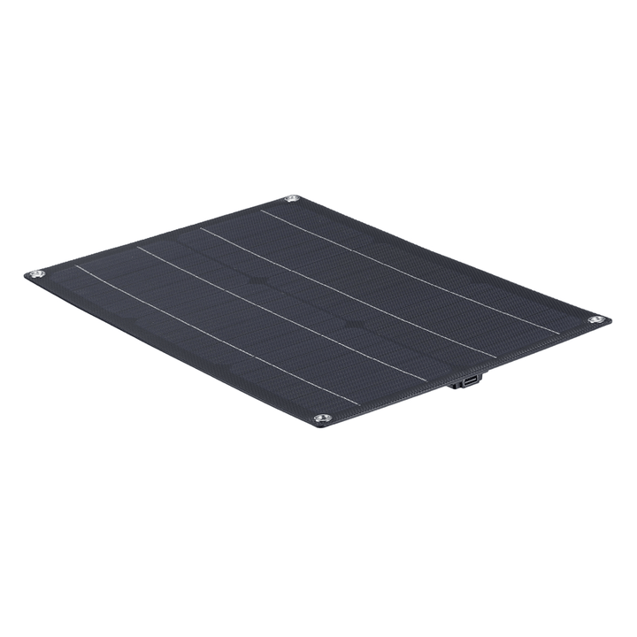 20W ETFE Solar Panel Field Vehicles Emergency Charger with 4 Protective Corners Single USB+DC - MRSLM