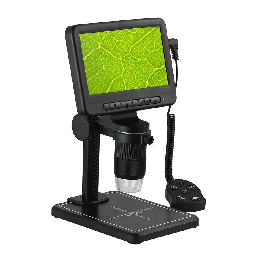 5 Inch 1920*1080 LCD Wifi Digital Microscope 500X-1000X Wireless USB Microscope Camera Industrial Maintenance with Plastic Bracket - MRSLM