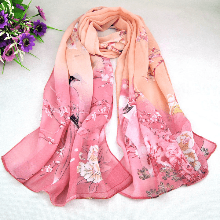 Chiffon Printed Chiffon Scarf for Women - MRSLM