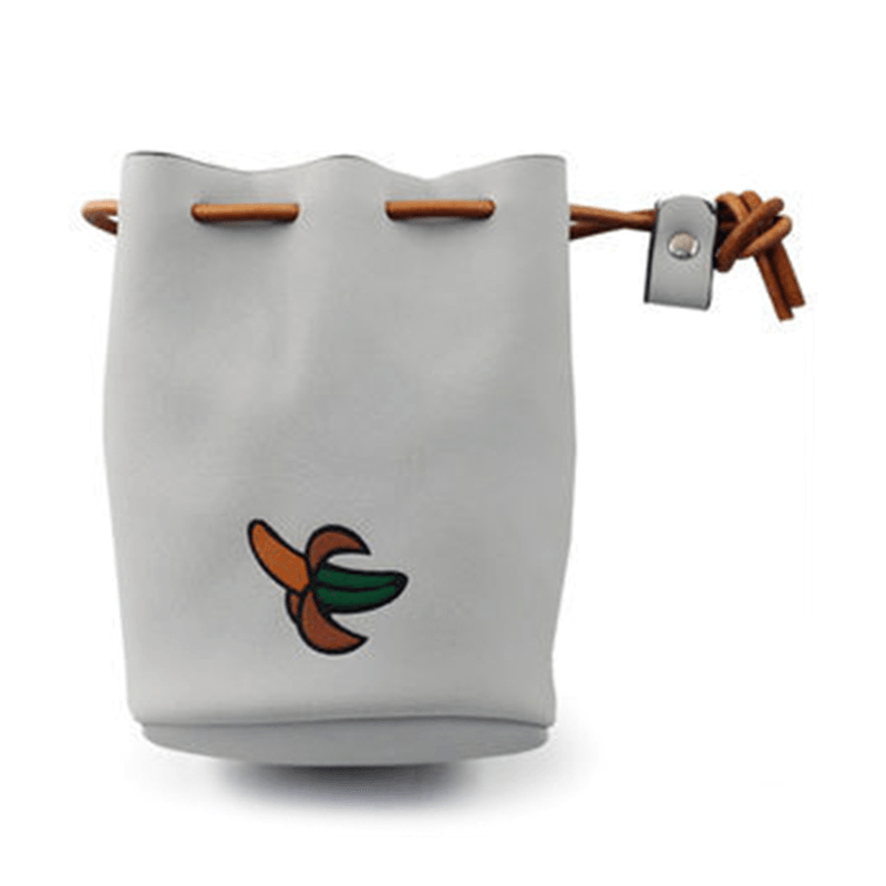 Women Pu Leather Fruit Pattern Coin Bag String Change Bag - MRSLM