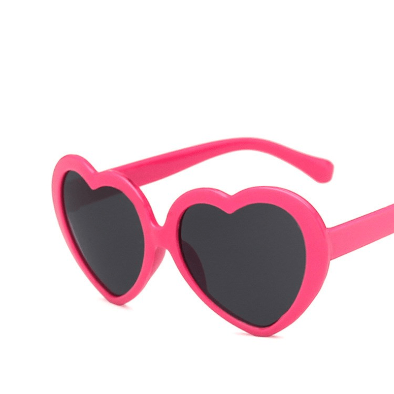 Girl Cute European and American Colorful Sunglasses with Heart Sunglasses - MRSLM