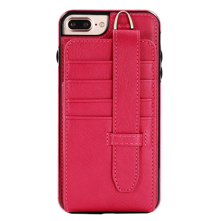 Genuine Leather Multifunctional Iphone6/6S/6 Plus/6S Plus/7/7 plus Case Wallet Card Holder Phone Bag - MRSLM