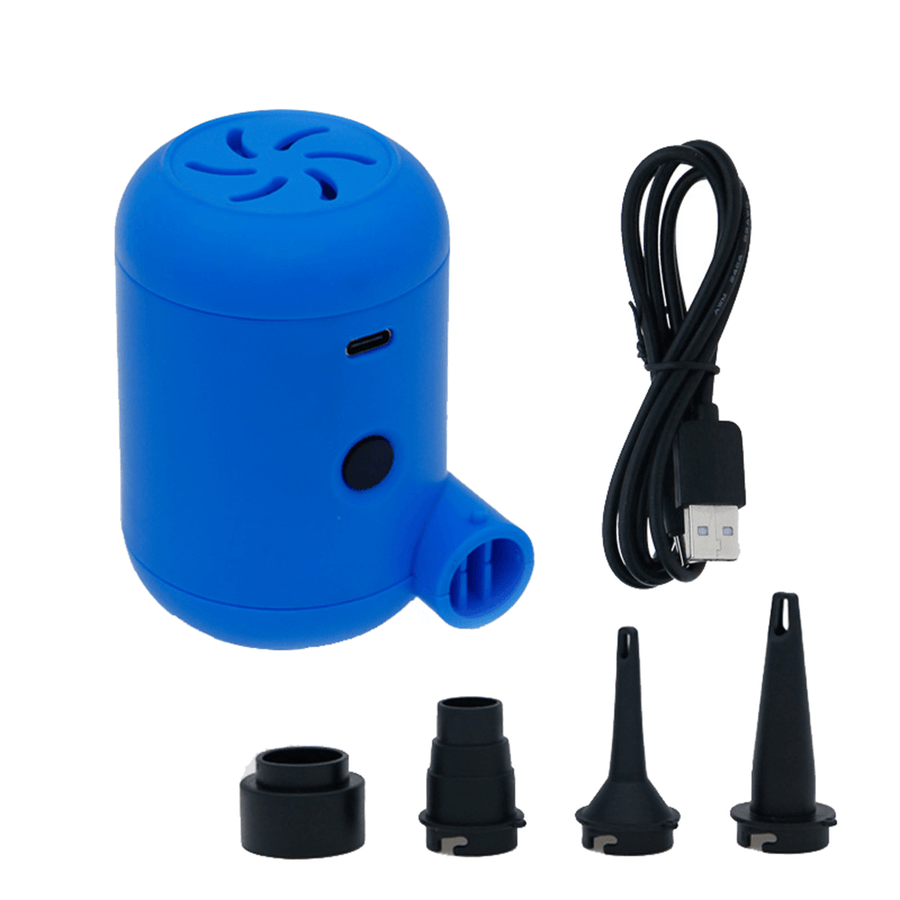 5V USB Mini Portable Electric Air Pump Swimming Ring Inflate Deflate Inflator - MRSLM