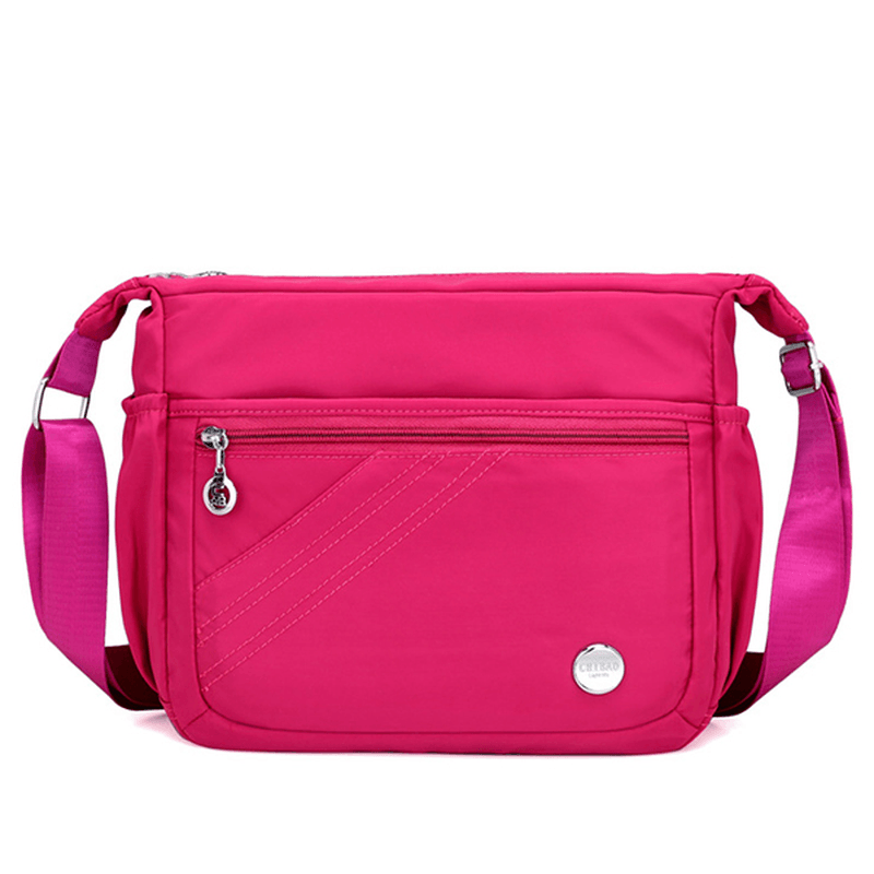 Nylon Waterproof Light Weight Crossbody Bag Leisure Travel Shoulder Bag for Women - MRSLM