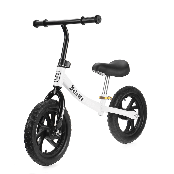 12 Inch Kids Bike No Pedal Toddler Balance Bike Children Scooter Bicycle for 2/3/4/5 Year Old Beginner Rider Training - MRSLM