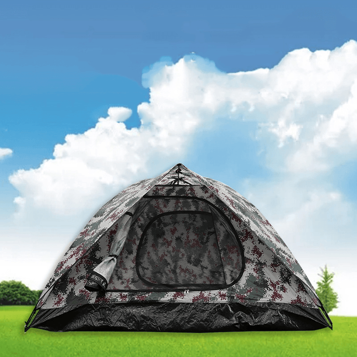 Ipree® Double Camouflage Tent 210D Oxford Cloth Waterproof and Rainproof Outdoor Camping Travel Tent - MRSLM