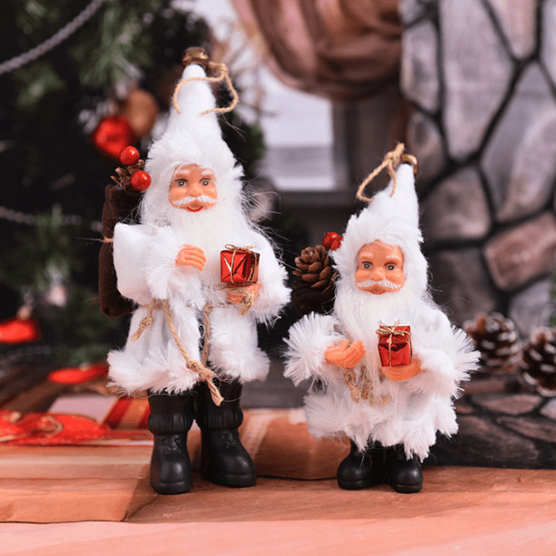 Xmas Stand Santa Claus Doll Toy Home Christmas Tree Hanging Decoration for Christmas Gift - MRSLM