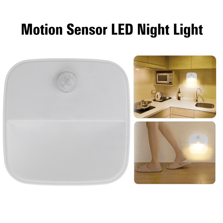 110-220V EU Plug Motion Sensor Night Light Auto Turn On/Off Human Movement Sensing Lamp - MRSLM