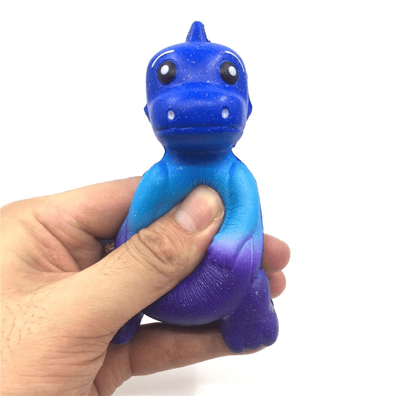 11.5*8*6.5Cm Squishy Colorful Dinosaur Slow Rising Phone Strap Pendant Soft Toys Original Packaging - MRSLM