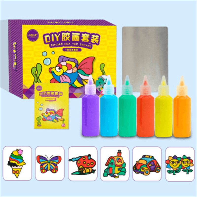 Children'S Handmade Diy Glue Painting Set - MRSLM