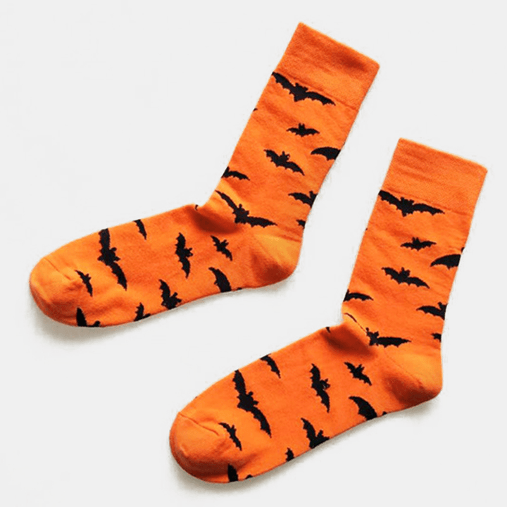 Halloween Couple Socks Cotton Pumpkin Tube Socks - MRSLM