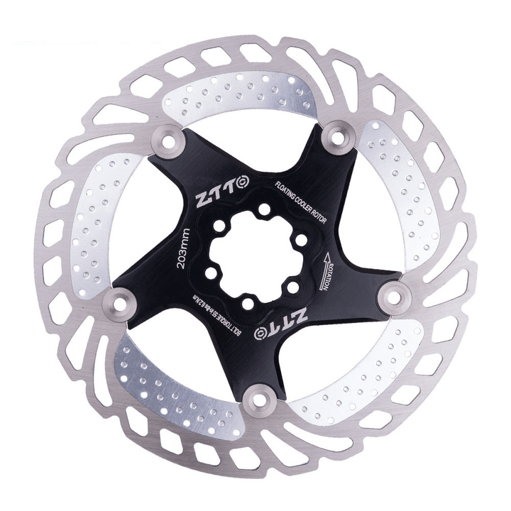 ZTTO 140/160/180/203Mm Aluminum Alloy Steel Metal Heat Dissipation Six Spike Disks Bicycle Floating Discs Mountain Bike Floating Discs - MRSLM