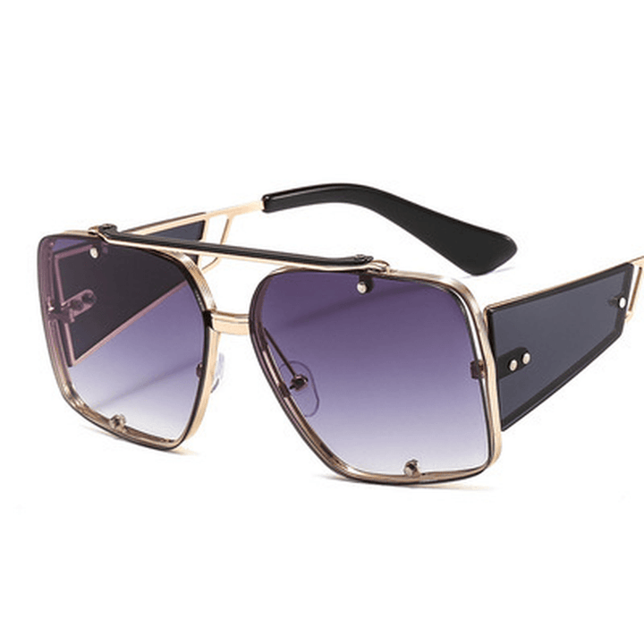 Retro Metal Big Frame Sunglasses Popular in Europe and America - MRSLM