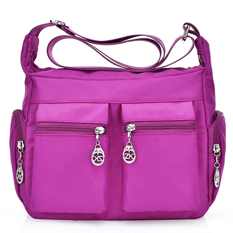 Women Nylon Waterproof Outdoor Crossbody Bag Shoulder Bag - MRSLM