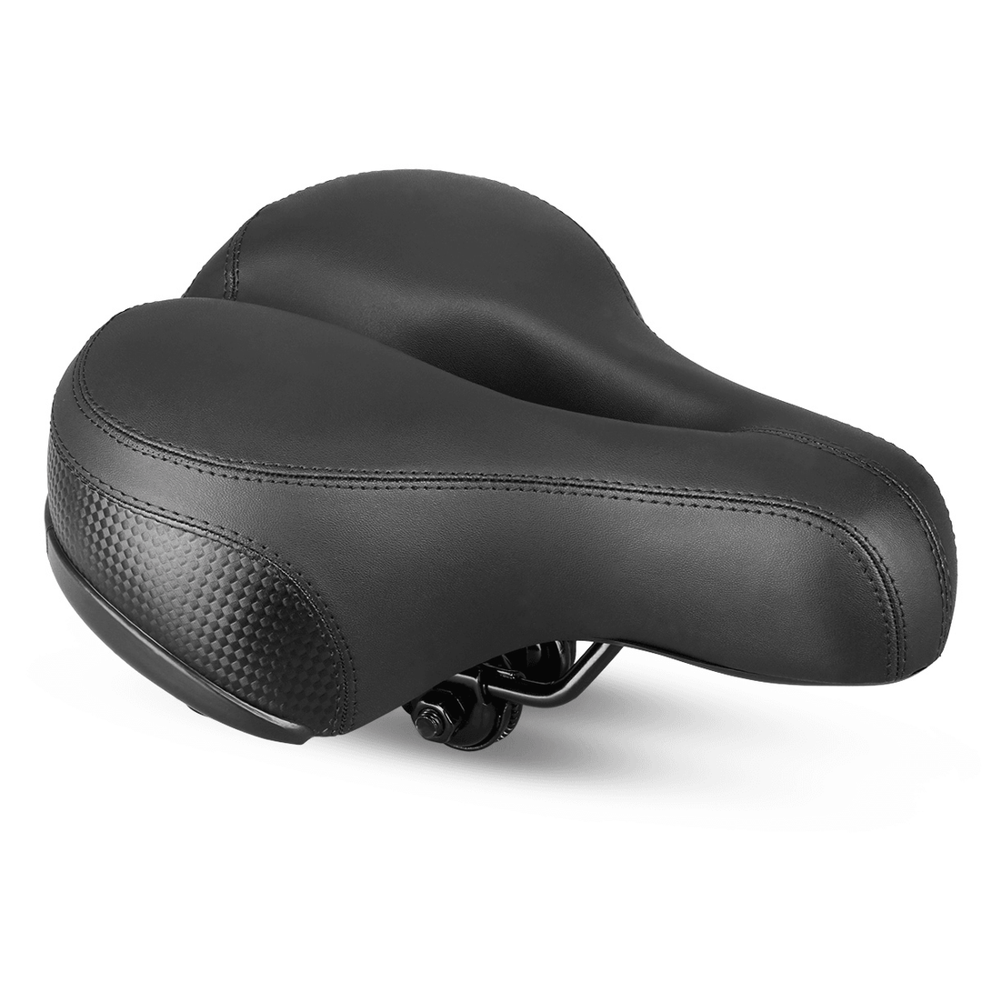 City Wheel Super Soft Elastic Thickened Widened Cushion Reflective Stripe Touring Mountain Bike Saddle - MRSLM