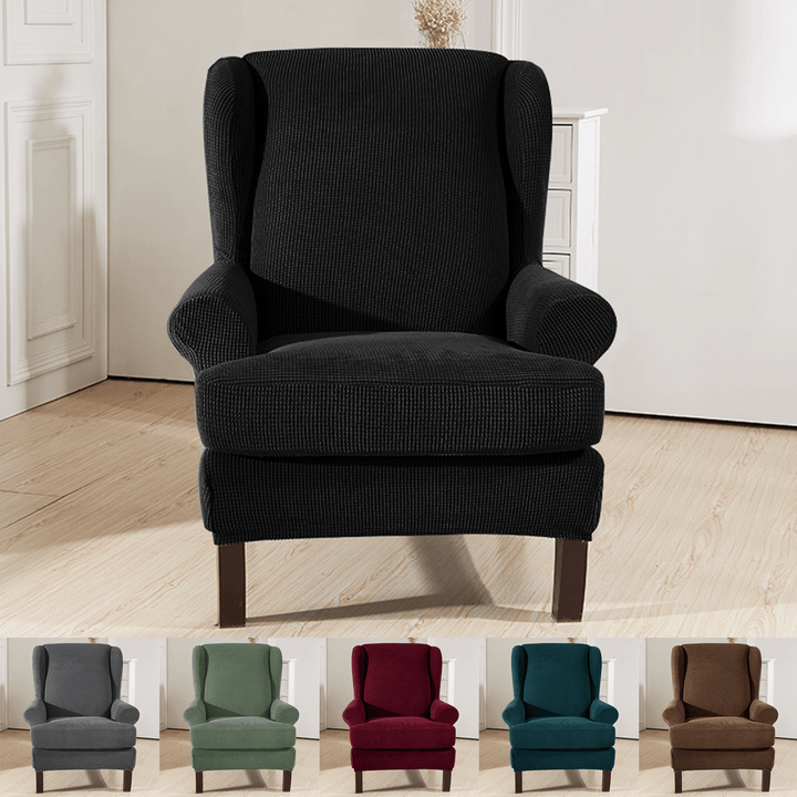 Stretch Protector Wingback Slipcover Recliner Wing Arm Chair Sofa Cover - MRSLM