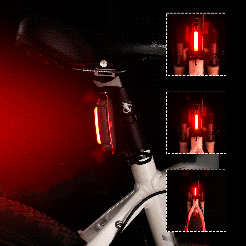 XANES TL09 110LM 6 Modes Bike Tail Light 360° Rotation USB Charging IPX4 Waterproof Warning Light - MRSLM