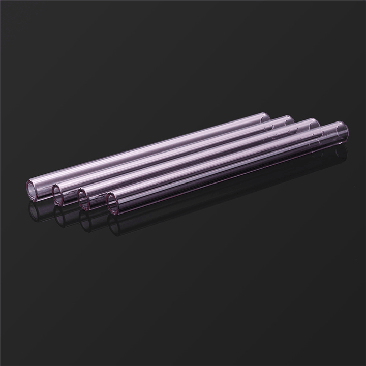 4Pcs 150Mm Transparent Purple Borosilicate Glass Tube Tubing Pyrex Tubes Blowing Tube Test Tube 12Mm OD 2.2 Thick Wall - MRSLM