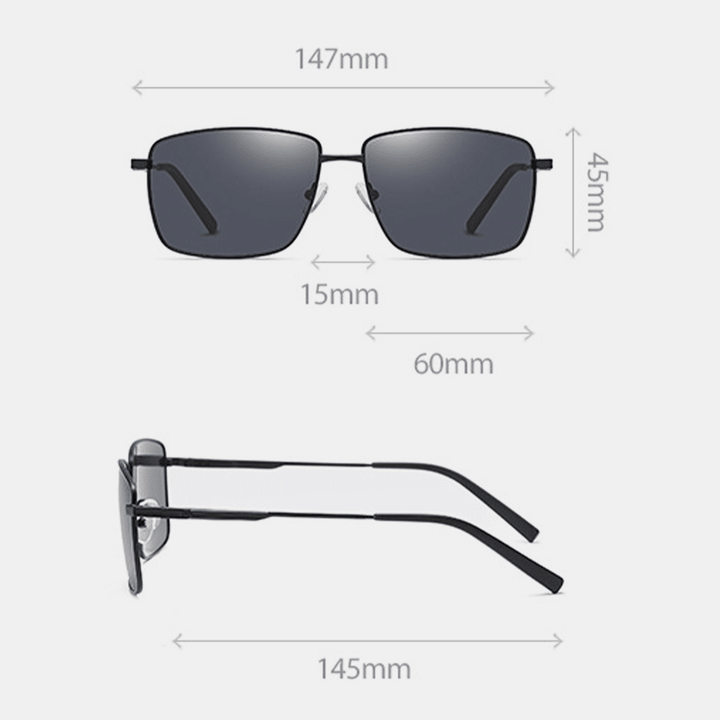 Men Polarized Fashion UV Protection Metal Frame Sunglasses - MRSLM