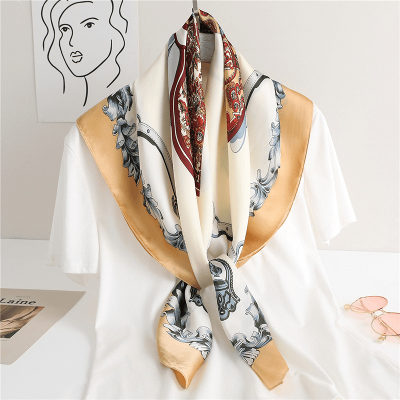 Fashion All-Match Women'S Simulation Silk Scarf - MRSLM