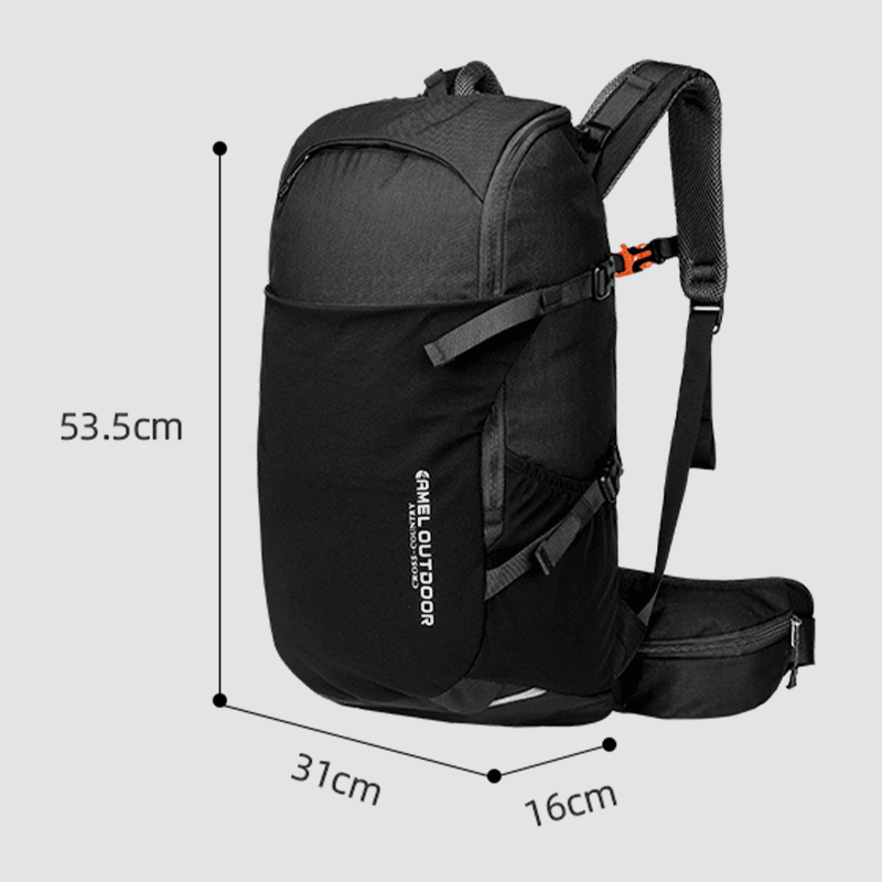 Men 30L Polyester Waterproof Light Weight Large Capacity Sport Hiking Travel Backpack - MRSLM