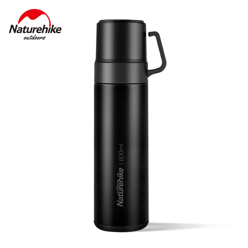 Naturehike NH17S020-B 600Ml 304 Stainless Steel Vacuum Cup Double Lid Bottle Camping Travel - MRSLM