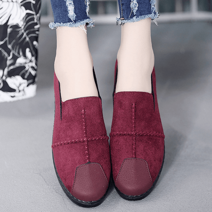 Women Casual Suede Soft Sole Loafers - MRSLM