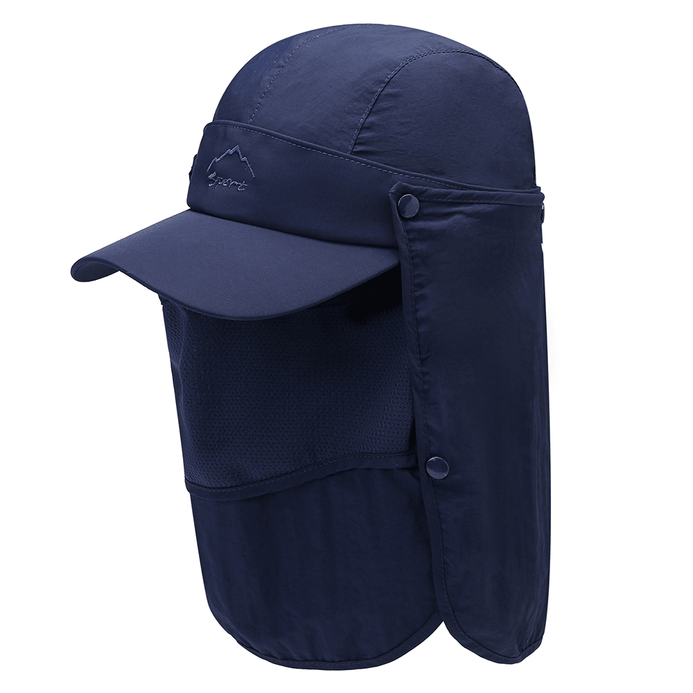 Collrown Sun Protection Cover Face Visor Outdoor Fishing Hat Summer Quick-Drying Cap Breathable Hat Baseball Cap - MRSLM