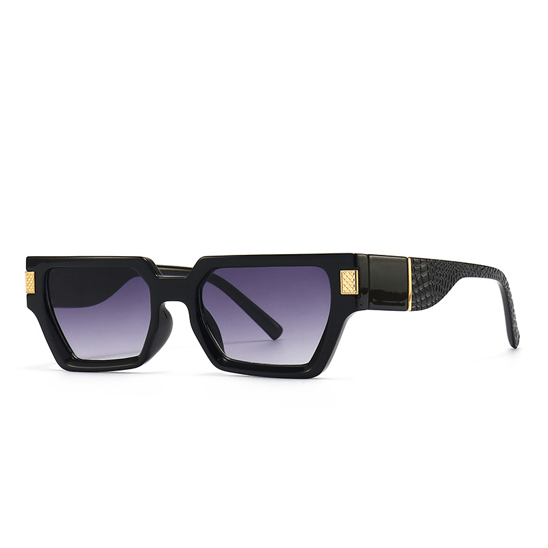 Fashion Solid Color Square Butterfly Sunglasses for Men - MRSLM