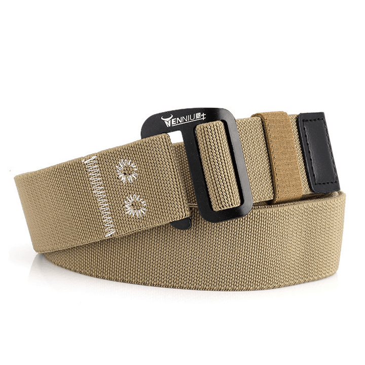 Men Nylon Elastic Belt Outdoor Woven Canvas Belt - MRSLM