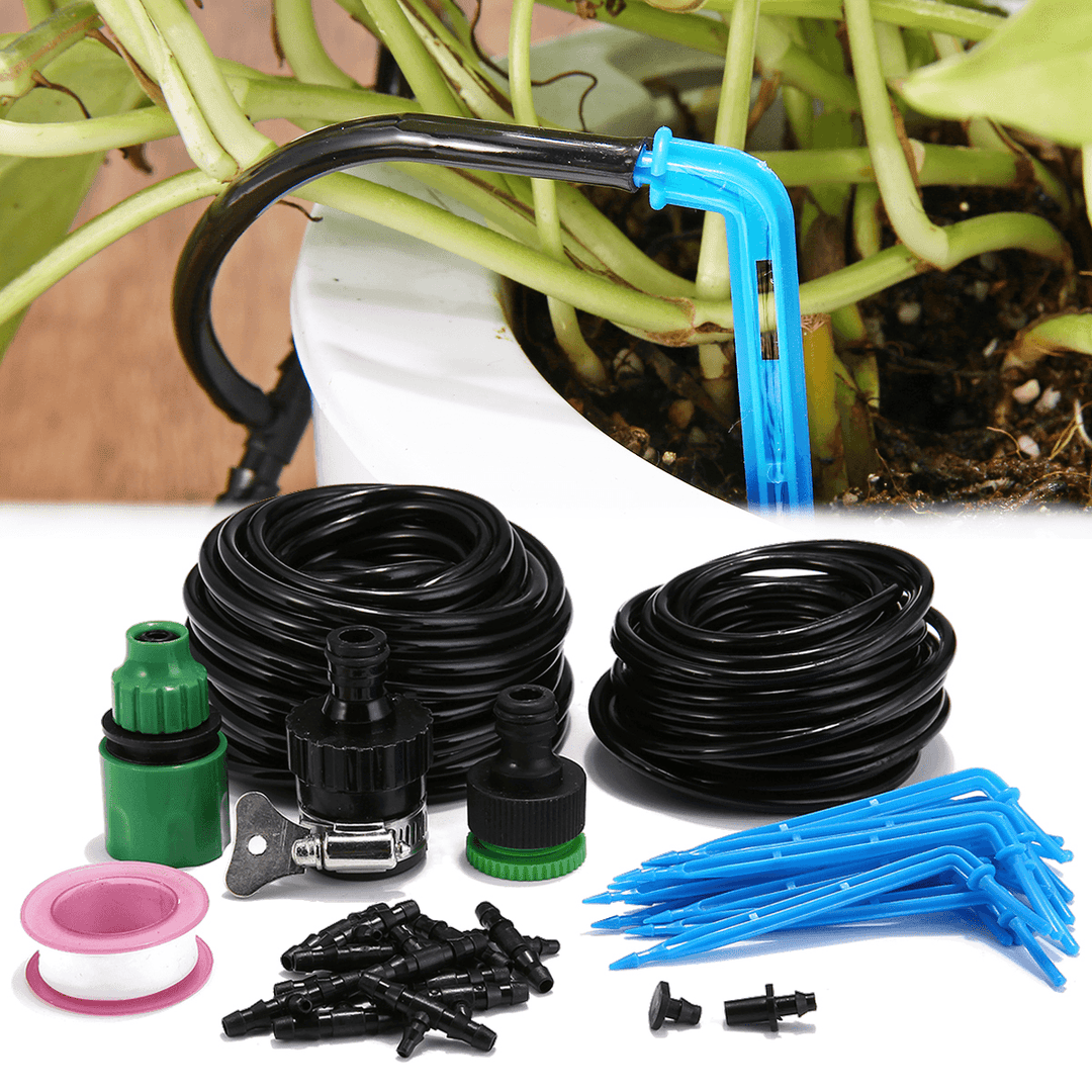 37PCS Automatic Micro-Drip Irrigation System 10M 8M Garden Irrigation Spray Self Watering Kits - MRSLM