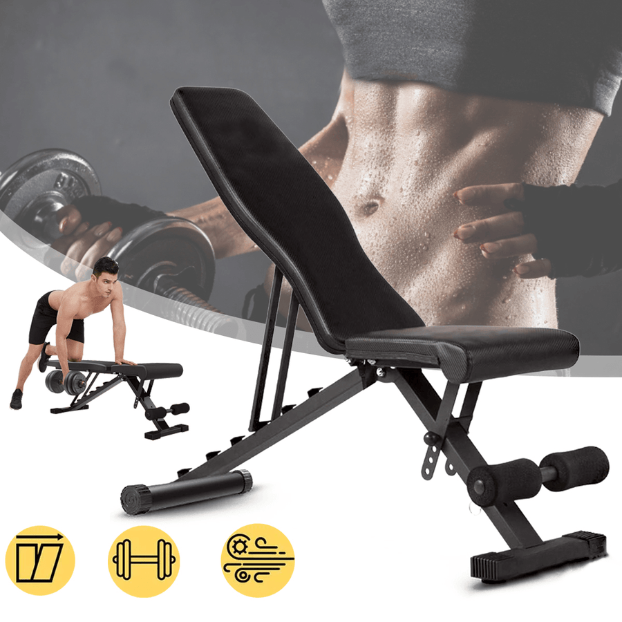 Multifunctional Muscle Bench Folding Abdominal Workout Bench Adjustable Weight Bench Gym Home Sport Fitness Equipment - MRSLM