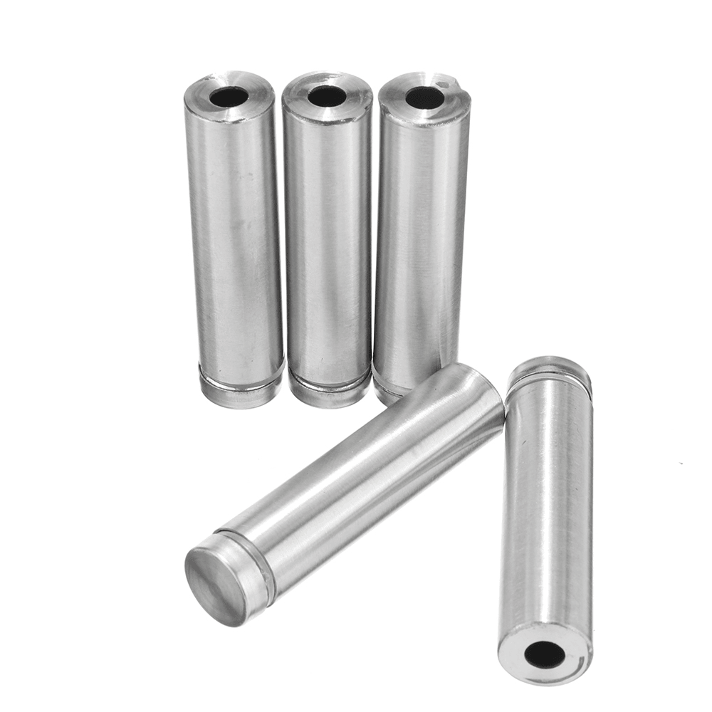 20Pcs/Set 12Mm Stainless Steel Advertisement Nails Stone Wall Mount Glass Sign Standoff Bolt Pin Fixing Screw Kits for Artwork Sign Displaying - MRSLM