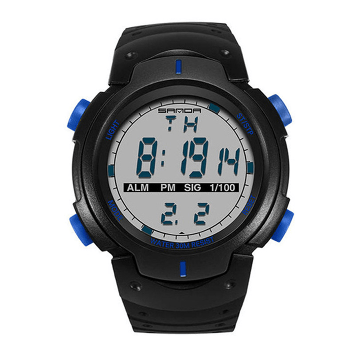 SANDA 269 Digital Watch Luminous Motion Timing Stopwatch Calendar Alarm Watch Outdoor Sport Watch - MRSLM