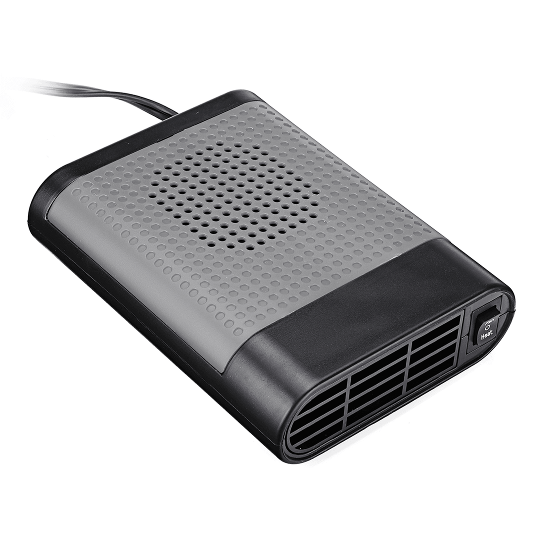 2 in 1 Portable Car Heater Cooler Fan 12V/24V Air Warmer Windscreen Demister Defroster - MRSLM