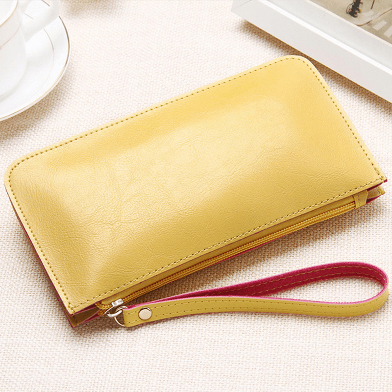 Women Ultrathin Card Holder Wallets Purse Wristlet Wallet - MRSLM