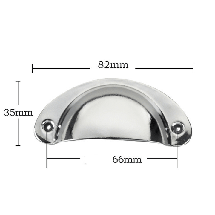 Shell Handle Medical Cabinet Drawer Handle Semi-Circular Simple Retro Chinese Handle Bronze Antique Small Handle - MRSLM